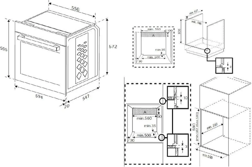 Духова шафа електрична Beko BBIE 123001 BD 1395168 фото