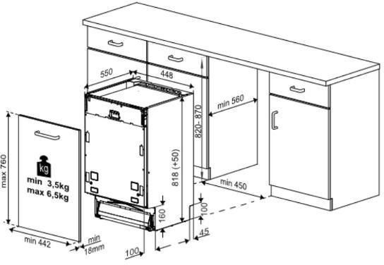 Встраиваемая посудомоечная машина Beko BDIS 26125 915495 фото