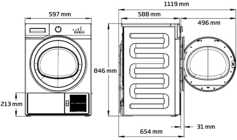 Сушильна машина Beko MDH 8634 RX 597225 фото