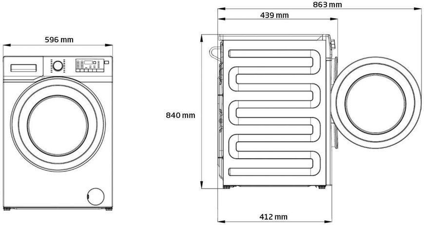 Стиральная машина Beko WRE 6512 XWWE 743086 фото