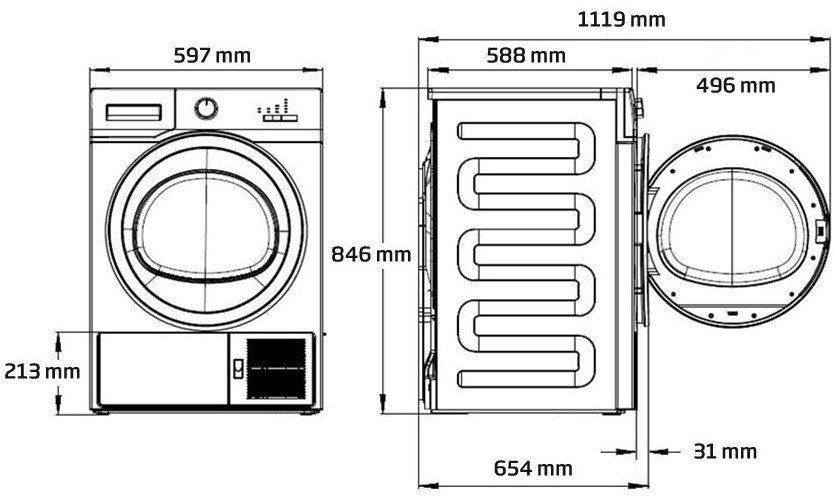 Сушильная машина Beko DH 8634 GXS 761281 фото