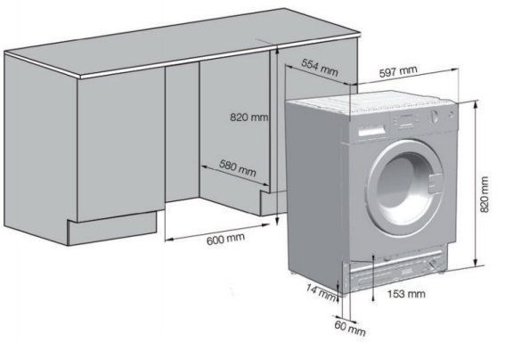 Вбудовувана пральна машина Beko HITV 8733 B0 611050 фото