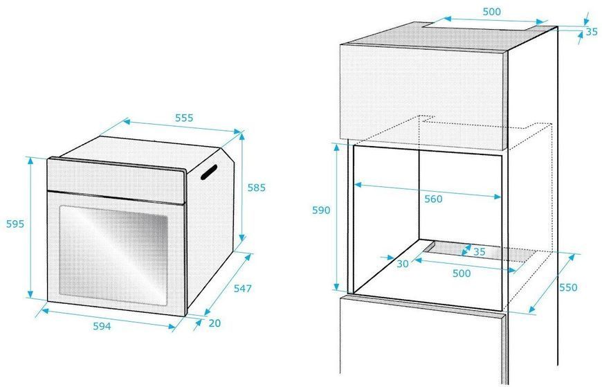Духовой шкаф электрический Beko OIM 58900 P 672388 фото