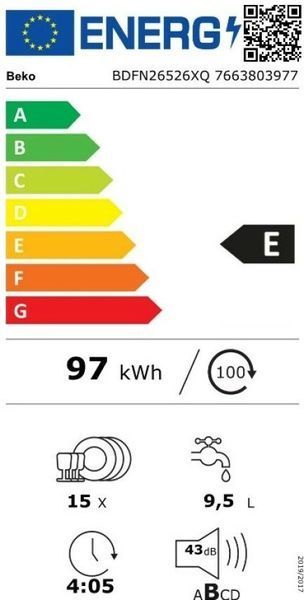 Посудомоечная машина Beko BDFN 26526 XQ 1103458 фото