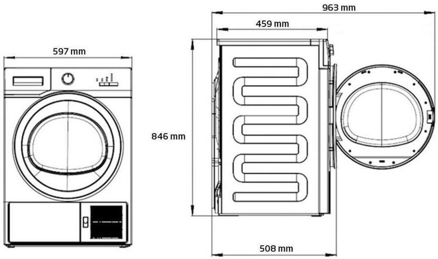 Сушильная машина Beko MDF 7312 XW 738056 фото