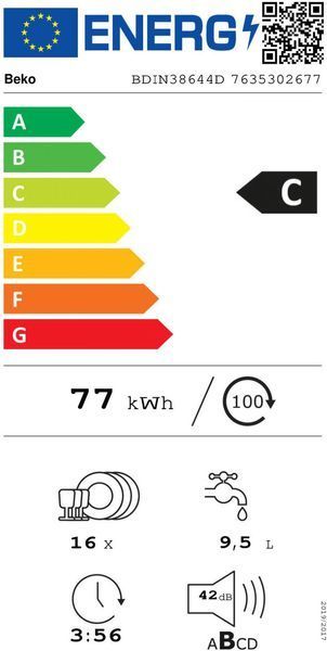 Вбудовувана посудомийна машина Beko BDIN 38644 D 1015935 фото